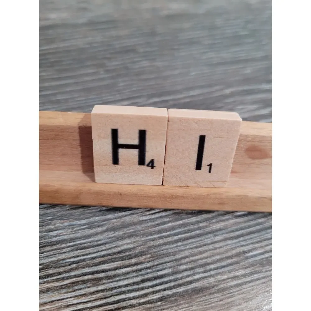 Scrabble Stand and Letter Pieces set‎ Home Decor Tier Tray #8
